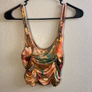 Urban outfitters crop pink top